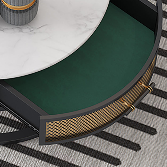 Frame 2 Nesting Coffee Table Set Modern Slate Cocktail Table with Drawer Clearhalo 'Coffee & Accent Tables' 'Coffee Tables' 'coffee_tables' 'furn' 'furn_coffee_tables' 'Furniture' 'Living Room Furniture' 7135887