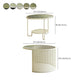 Round GlassCoffee Table Tropical No Distressing Coffee Table Set with Shelf Clearhalo 'Coffee & Accent Tables' 'Coffee Tables' 'coffee_tables' 'furn' 'furn_coffee_tables' 'Furniture' 'Living Room Furniture' 7135925