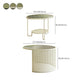 Round GlassCoffee Table Tropical No Distressing Coffee Table Set with Shelf Clearhalo 'Coffee & Accent Tables' 'Coffee Tables' 'coffee_tables' 'furn' 'furn_coffee_tables' 'Furniture' 'Living Room Furniture' 7135928