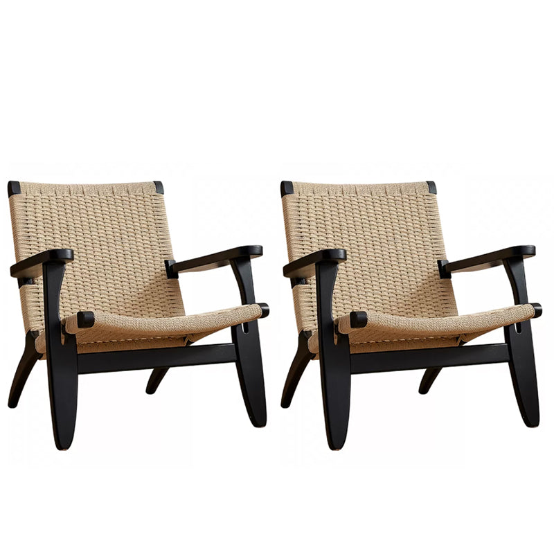 Sillón de acento de madera escandinava marco de madera sólida acento