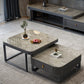 Slate Coffee Table Glam Frame Nesting Coffee Table Set with Drawer Clearhalo 'Coffee & Accent Tables' 'Coffee Tables' 'coffee_tables' 'furn' 'furn_coffee_tables' 'Furniture' 'Living Room Furniture' 7136041