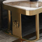 Slate Coffee Table Glam Frame Nesting Coffee Table Set with Drawer Clearhalo 'Coffee & Accent Tables' 'Coffee Tables' 'coffee_tables' 'furn' 'furn_coffee_tables' 'Furniture' 'Living Room Furniture' 7136052