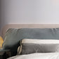 Contemporary Rectangular Upholstered Headboard Solid Color Standard Bed