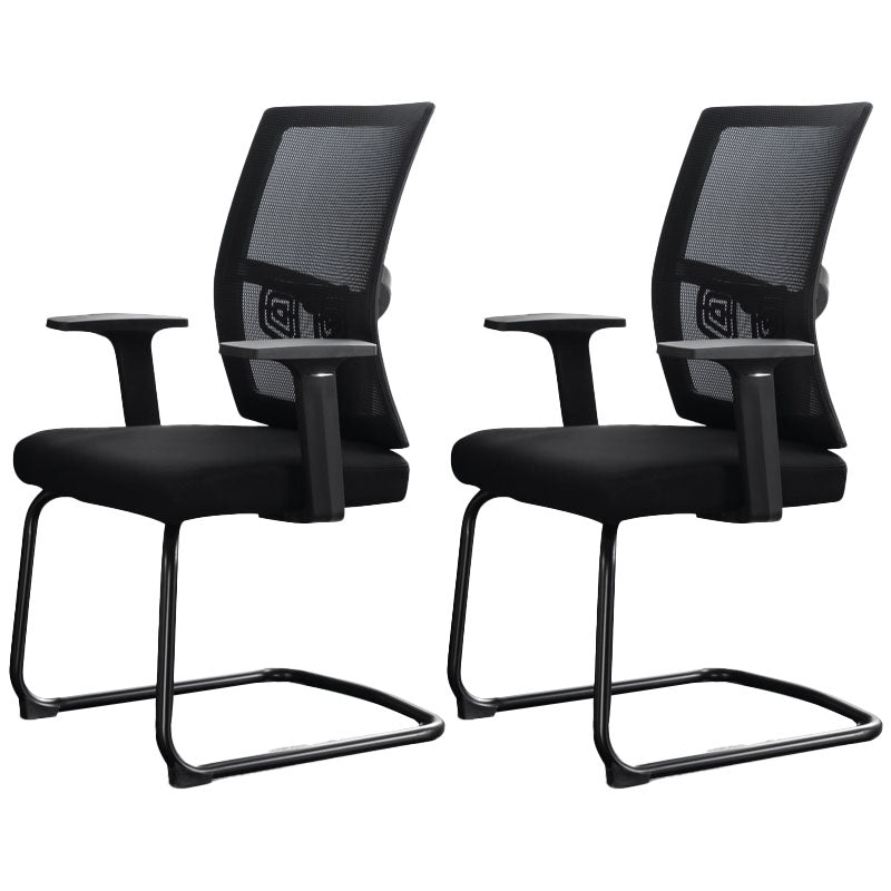 モダンな固定武器室の椅子は車輪なし布張りの苦痛な机の椅子を装飾しません