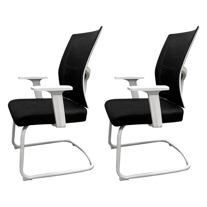 モダンな固定武器室の椅子は車輪なし布張りの苦痛な机の椅子を装飾しません