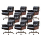 Modern Desk Chair Fixed Arms Upholstered No Distressing Office Chair 8 Piece Set Casters Included Clearhalo 'furn' 'furn_office_chair' 'Furniture' 'Office Chairs' 'Office Furniture' 'office_chair' 7136657