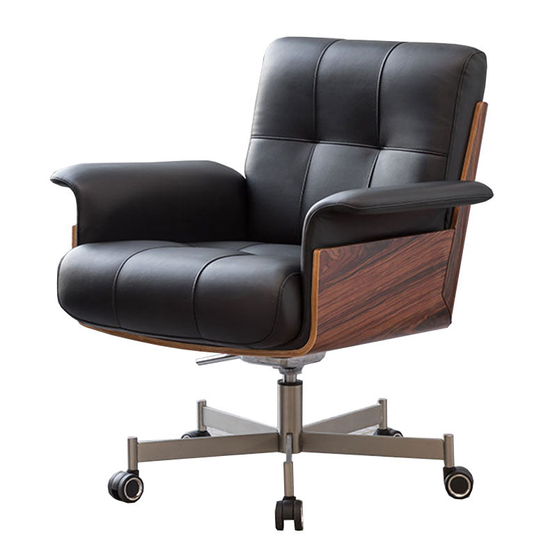Modern Desk Chair Fixed Arms Upholstered No Distressing Office Chair Clearhalo 'furn' 'furn_office_chair' 'Furniture' 'Office Chairs' 'Office Furniture' 'office_chair' 7136664