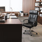 Contemporary Leather Managers Chair Padded Arms Desk Chair for Office