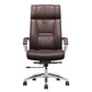 Contemporary Leather Managers Chair Padded Arms Desk Chair for Office