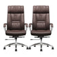 Contemporary Leather Managers Chair Padded Arms Desk Chair for Office