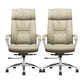 Contemporary Leather Managers Chair Padded Arms Desk Chair for Office