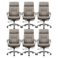 Contemporary Leather Managers Chair Padded Arms Desk Chair for Office
