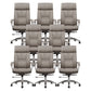 Contemporary Leather Managers Chair Padded Arms Desk Chair for Office