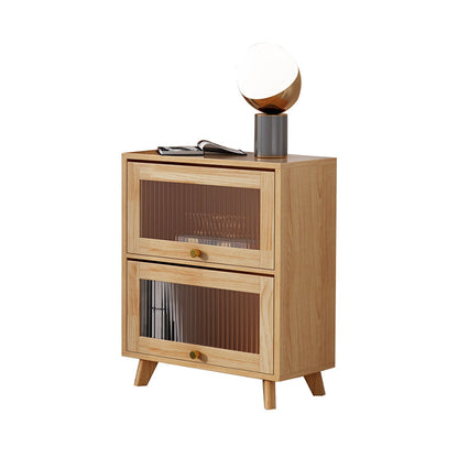 Bibliothèque à dos fermé en bois contemporain avec étagères standard avec étagères