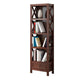 Wooden Standard Bookshelf Contemporary Closed Back Bookcase with Drawers