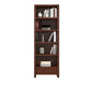 Wooden Standard Bookshelf Contemporary Closed Back Bookcase with Drawers
