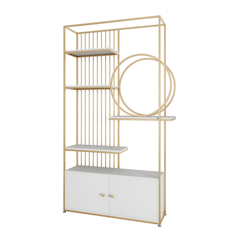 Glam Metal Shelf BOOKCAST Open Back Bookshelf voor studieruimte