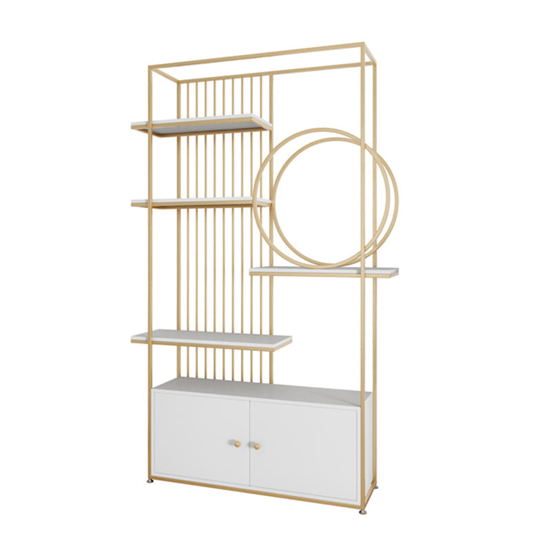 Glam Metal Shelf BOOKCAST Open Back Bookshelf voor studieruimte