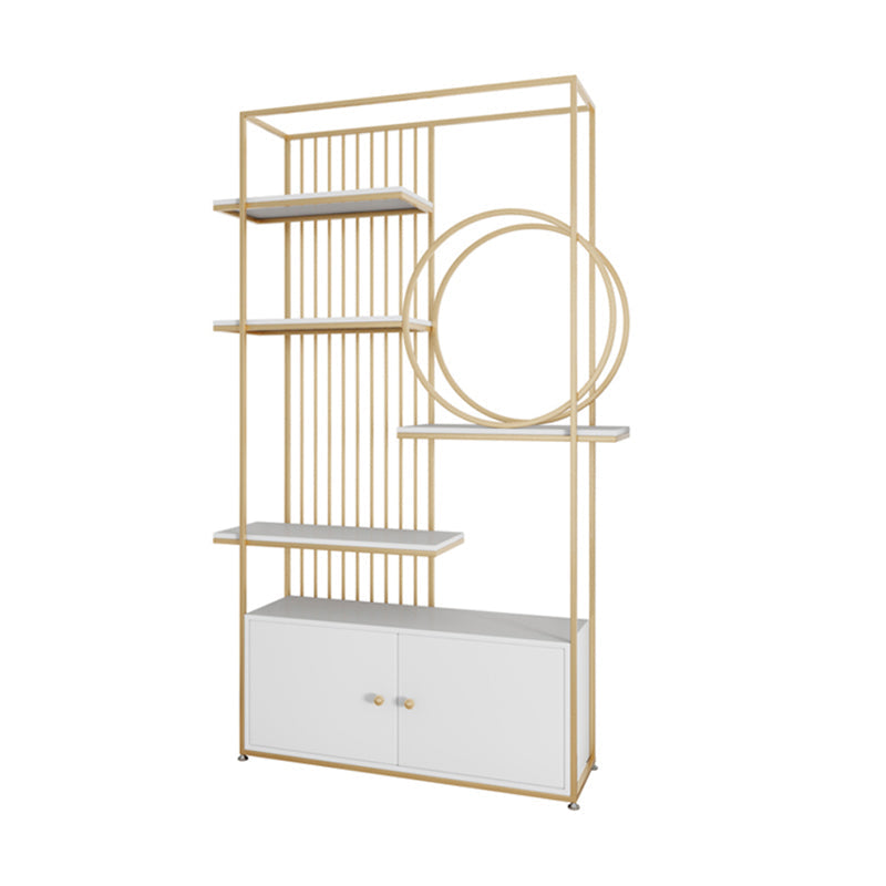 Glam Metal Shelf BOOKCAST Open Back Bookshelf voor studieruimte