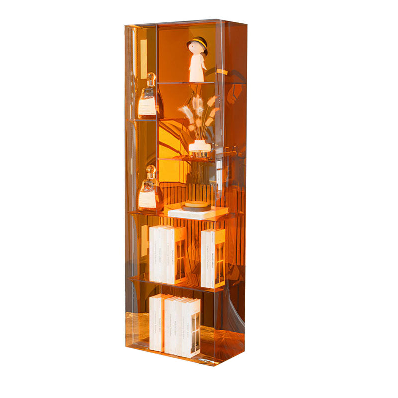 Modern gesloten achterste standaard boekenplank Acryl -boekenkast met planken voor studieruimte
