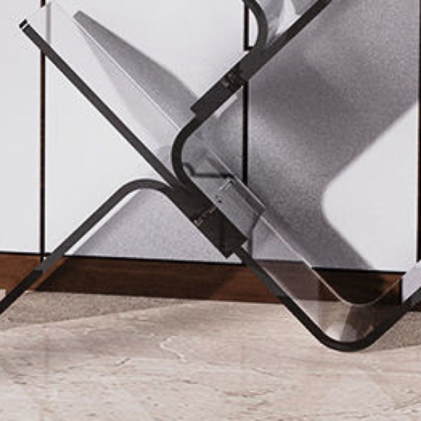 Modern Open Back Standard Bookshelf Acrylic Bookcase with Shelves for Study Room Clearhalo 'Bookcases' 'furn' 'furn_bookcases' 'Furniture' 'Office Furniture' 7139035