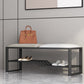 Modern Style Entryway Bench Cushioned Rectangle Metal Seating Bench Clearhalo 'Benches' 'Chairs & Seating' 'furn' 'furn_benches' 'Furniture' 'Living Room Furniture' 7139063