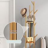 Metal Entry Hall Tree Marble Base Coat Rock with 2 Shelves , 66.92" H Clearhalo 'Entry & Mudroom Furniture' 'furn' 'furn_hall_tree_coat_racks' 'Furniture' 'Hall Trees & Coat Racks' 'hall_tree_coat_racks' 7139165