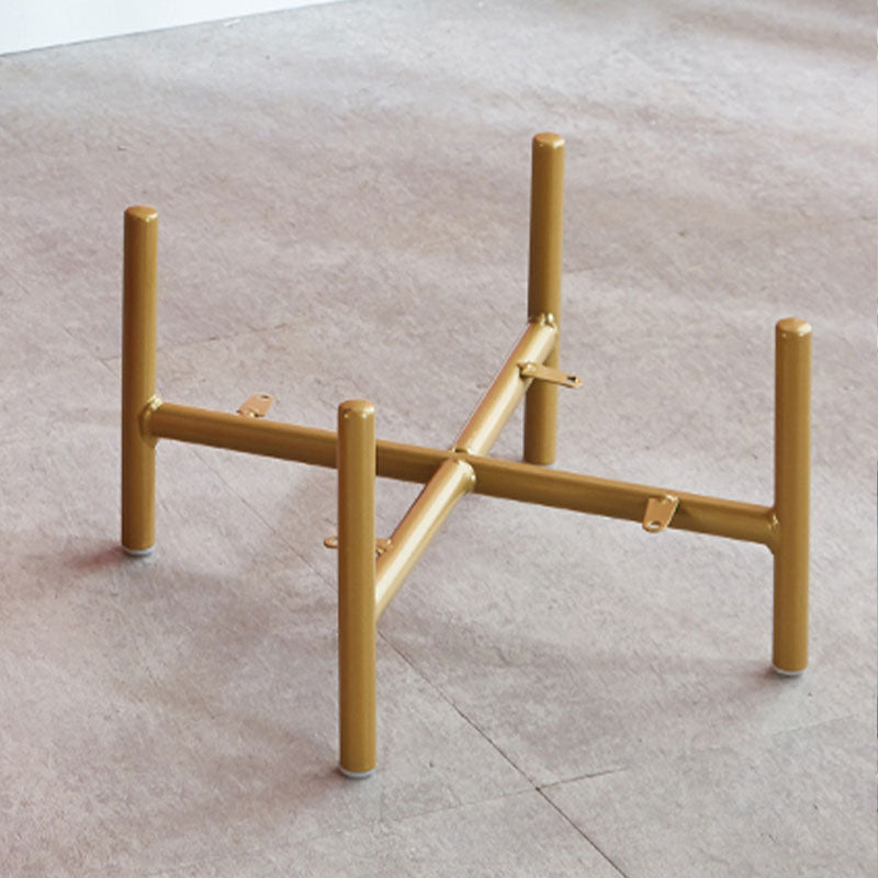 Glam Pouf Ottoman Velvet Upholstered Solid Color Square Ottoman with Metal Legs Clearhalo 'furn' 'furn_ottomans_poufs' 'Furniture' 'Living Room Furniture' 'Ottomans & Poufs' 'ottomans_poufs' 7139202