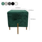 Glam Pouf Ottoman Velvet Upholstered Solid Color Square Ottoman with Metal Legs Clearhalo 'furn' 'furn_ottomans_poufs' 'Furniture' 'Living Room Furniture' 'Ottomans & Poufs' 'ottomans_poufs' 7139217