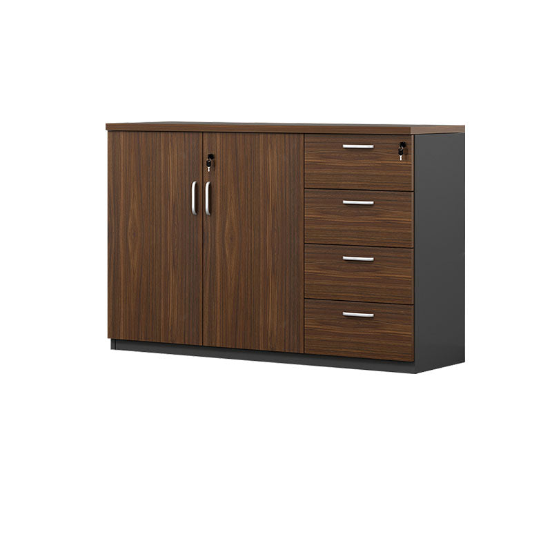 Modern File Cabinet Solid Wood Lateral File Cabinet with Storage Shelves Brown 4 2 Clearhalo 'Filing Cabinets' 'filling_cabinets' 'furn' 'furn_filling_cabinets' 'Furniture' 'Office Furniture' 7139351