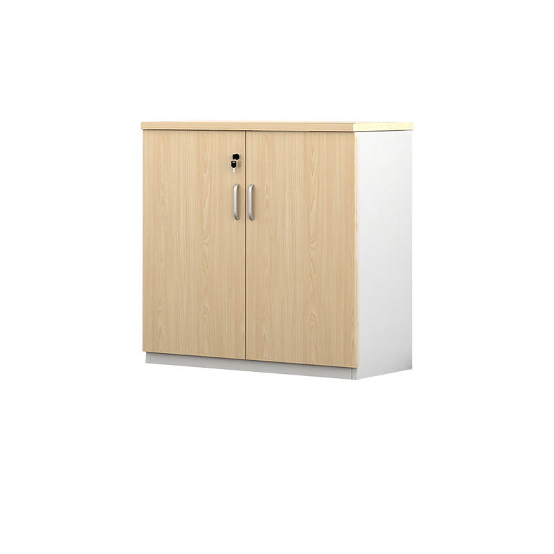 Modern File Cabinet Solid Wood Lateral File Cabinet with Storage Shelves Khaki Drawer Not Included 2 Clearhalo 'Filing Cabinets' 'filling_cabinets' 'furn' 'furn_filling_cabinets' 'Furniture' 'Office Furniture' 7139355