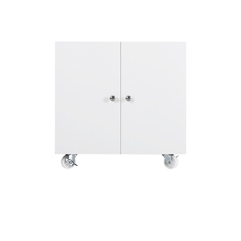 Gabinete contemporáneo de estantes de almacenamiento de acero Archivo con ruedas