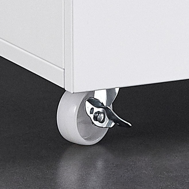 Gabinete contemporáneo de estantes de almacenamiento de acero Archivo con ruedas