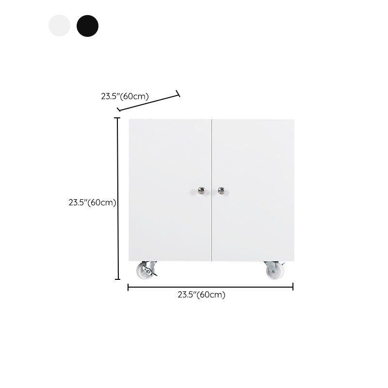 Gabinete contemporáneo de estantes de almacenamiento de acero Archivo con ruedas