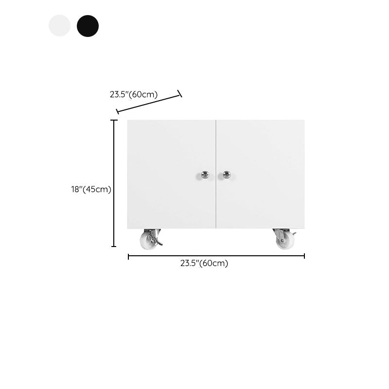 Gabinete contemporáneo de estantes de almacenamiento de acero Archivo con ruedas