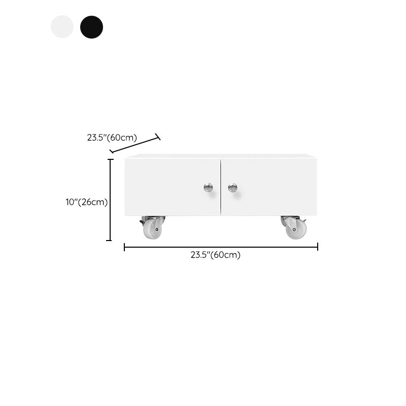 Gabinete contemporáneo de estantes de almacenamiento de acero Archivo con ruedas