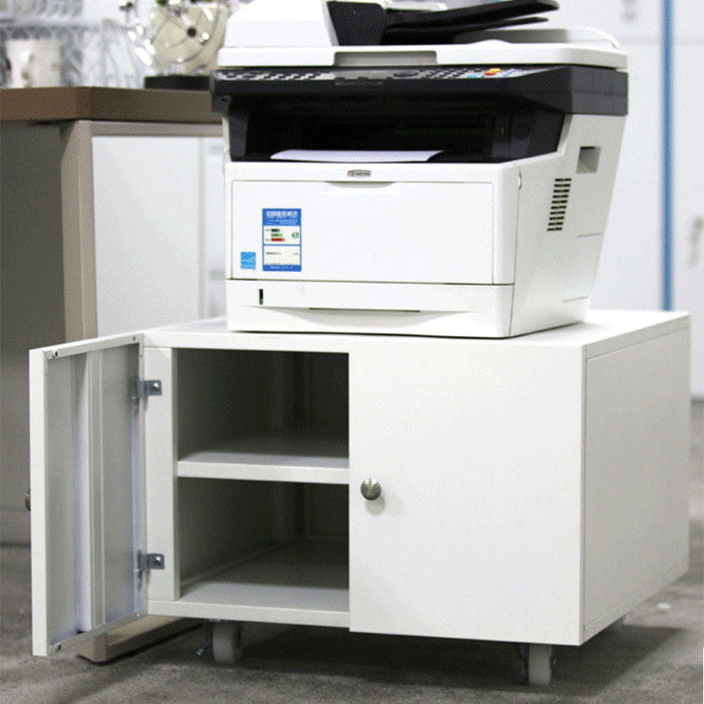 Archivo de almacenamiento de gabinete de acero moderno con castores para el hogar y la oficina