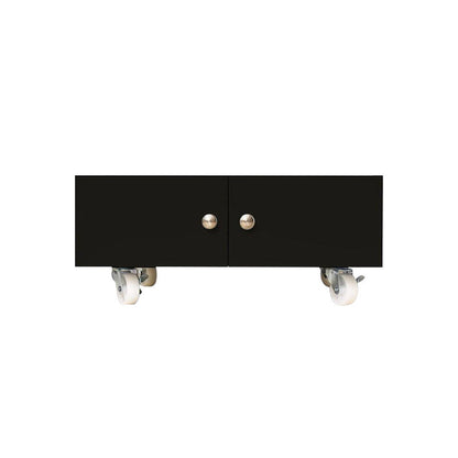 Archivo de almacenamiento de gabinete de acero moderno con castores para el hogar y la oficina