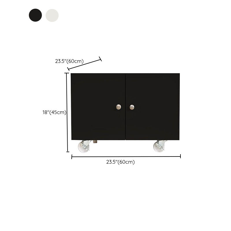 Archivo de almacenamiento de gabinete de acero moderno con castores para el hogar y la oficina