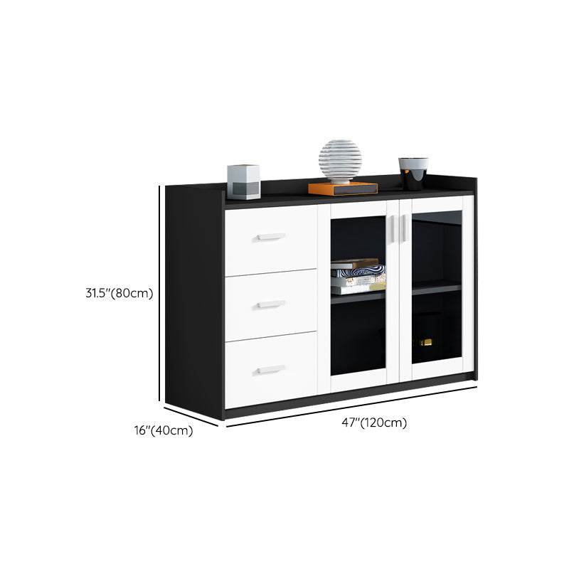 Archivo de panel de contraste de archivos modernos para el archivador de madera para el hogar u oficina