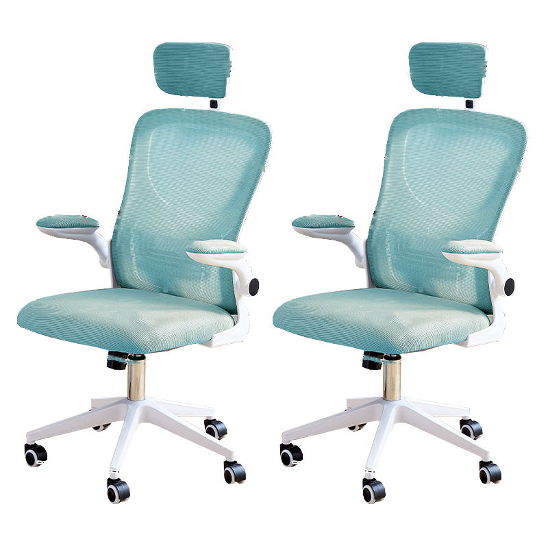 Modern Desk Chair Removable Arms Adjustable Seat Height Office Chair with Wheels