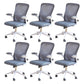 Modern Desk Chair Removable Arms Adjustable Seat Height Office Chair with Wheels