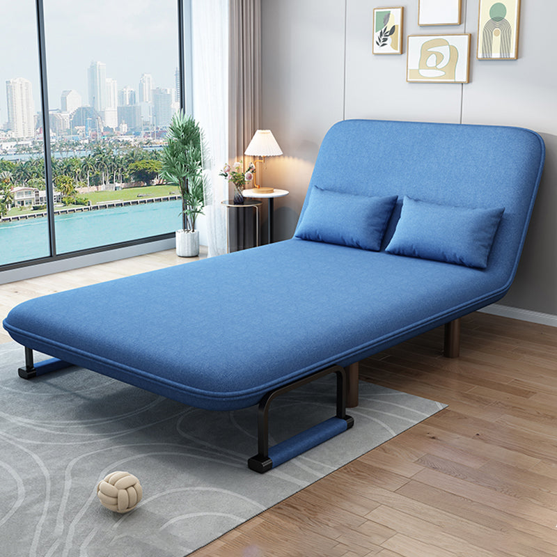 Contemporary Foldable Futon Sleeper Metal Futon and Mattress Clearhalo 'furn' 'furn_futons' 'Furniture' 'Futons & Daybeds' 'Futons' 'Living Room Furniture' 7141171