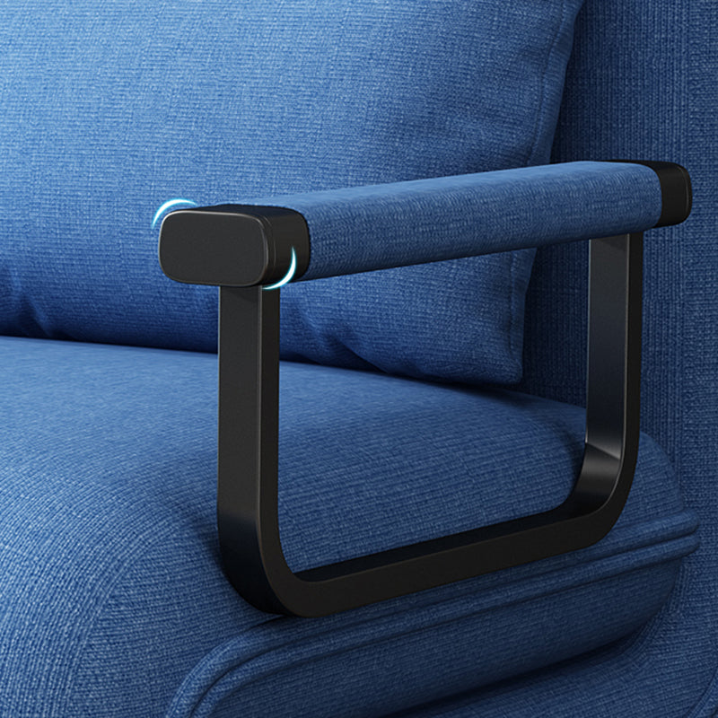 Contemporary Foldable Futon Sleeper Metal Futon and Mattress Clearhalo 'furn' 'furn_futons' 'Furniture' 'Futons & Daybeds' 'Futons' 'Living Room Furniture' 7141183