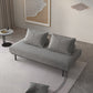 Divano futon scandinavo Futon Tessuto cuscino senza bracciole con un divano dormiente cromata