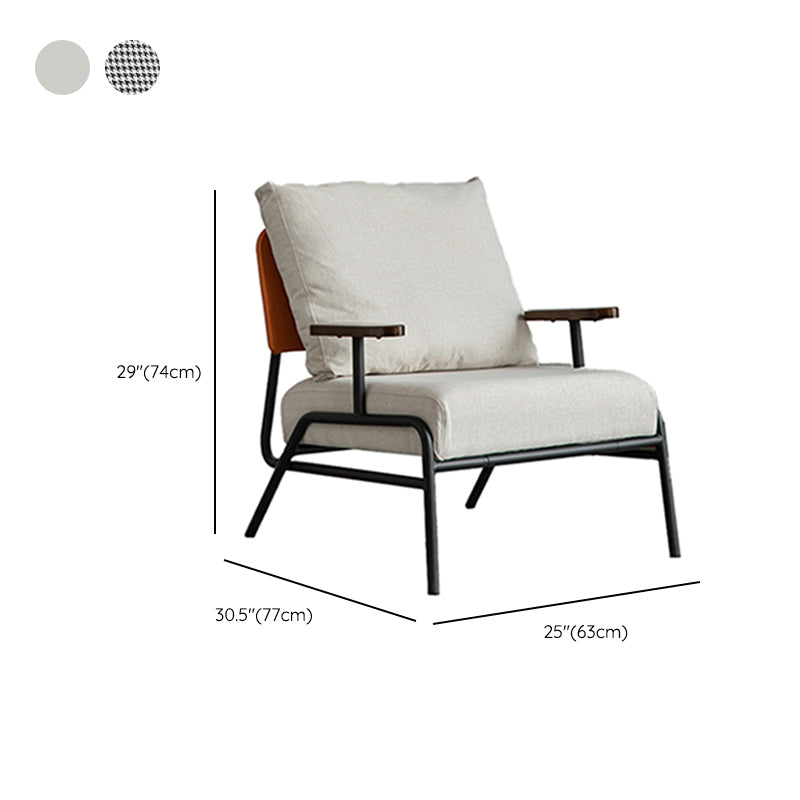 Contemporary 30.31"W Cushion Back Chair Upholstered ArmChair