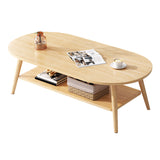 Wood Coffee Table Modern Single Coffee Table with with Storage Drawers Clearhalo 'Coffee & Accent Tables' 'Coffee Tables' 'coffee_tables' 'furn' 'furn_coffee_tables' 'Furniture' 'Living Room Furniture' 7141598