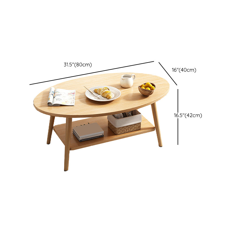 Wood Coffee Table Modern Single Coffee Table with with Storage Drawers Clearhalo 'Coffee & Accent Tables' 'Coffee Tables' 'coffee_tables' 'furn' 'furn_coffee_tables' 'Furniture' 'Living Room Furniture' 7141616