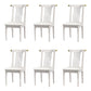 Wood Side Dining Chairs Modern Style Slat Back Armless Chair