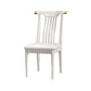 Wood Side Dining Chairs Modern Style Slat Back Armless Chair